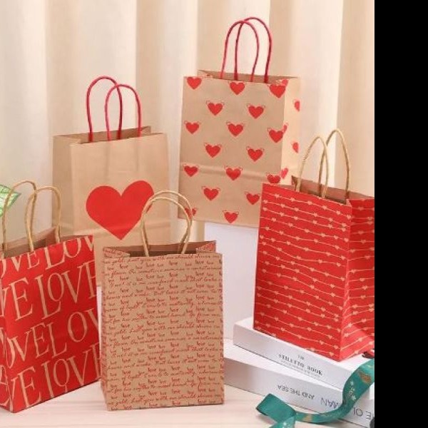 BOLSA KRAFT JUMBO AMOR SLIC. DIPAK E.10 C.100